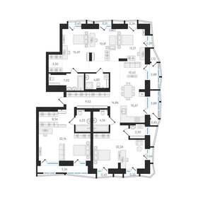 Квартира 164,8 м², 6-комнатная - изображение 1