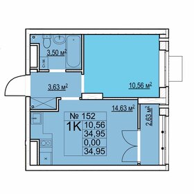 35 м², 1-комнатная квартира 5 560 000 ₽ - изображение 6