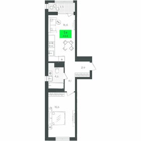 47,2 м², 1-комнатная квартира 6 494 360 ₽ - изображение 13