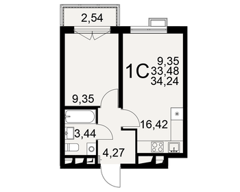 36,1 м², 1-комнатная квартира 3 099 000 ₽ - изображение 11