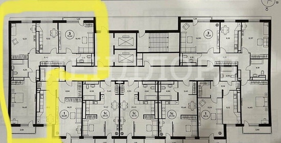 Квартира 69 м², 3-комнатная - изображение 2