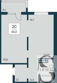 Квартира 50,2 м², 1-комнатная - изображение 1