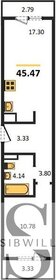 58,2 м², 3-комнатная квартира 7 500 000 ₽ - изображение 100