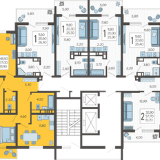 Квартира 81,9 м², 3-комнатная - изображение 2