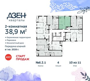 Квартира 38,9 м², 2-комнатная - изображение 2