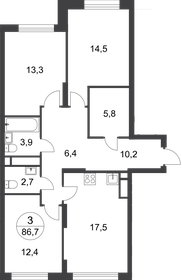 88 м², 3-комнатная квартира 21 188 870 ₽ - изображение 16