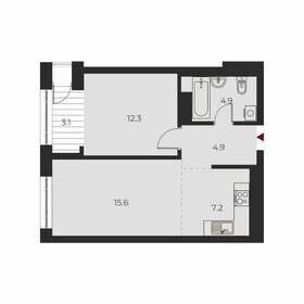 45 м², квартира-студия 8 860 000 ₽ - изображение 112