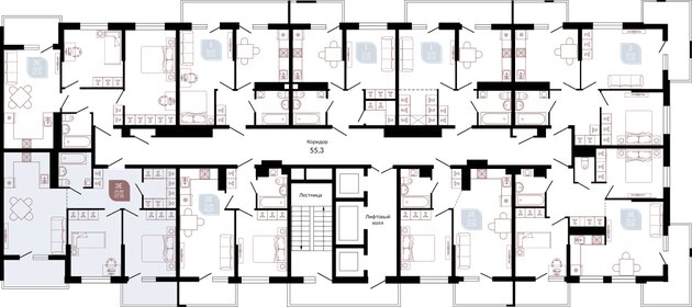 68 м², 2-комнатная квартира 8 530 000 ₽ - изображение 71