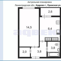 Квартира 32,6 м², 1-комнатная - изображение 2