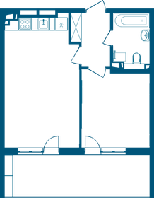 Квартира 57,3 м², 2-комнатные - изображение 1