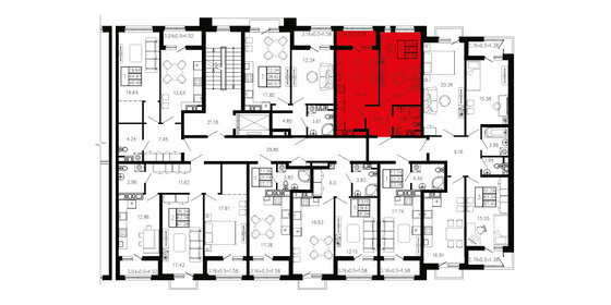 Квартира 41,3 м², 1-комнатная - изображение 2