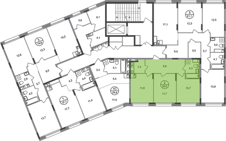 Квартира 50,8 м², 2-комнатная - изображение 2