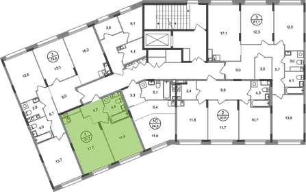 35,7 м², 1-комнатная квартира 10 511 241 ₽ - изображение 39