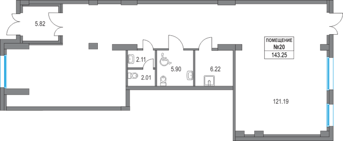 143,3 м², помещение свободного назначения - изображение 4
