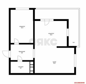 Квартира 62,7 м², 2-комнатная - изображение 1