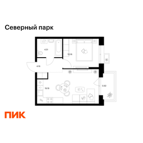 Квартира 38,9 м², 1-комнатная - изображение 1