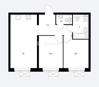 Квартира 51,6 м², 2-комнатная - изображение 2