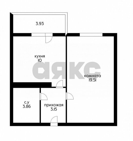 36,1 м², 1-комнатная квартира 3 850 000 ₽ - изображение 1
