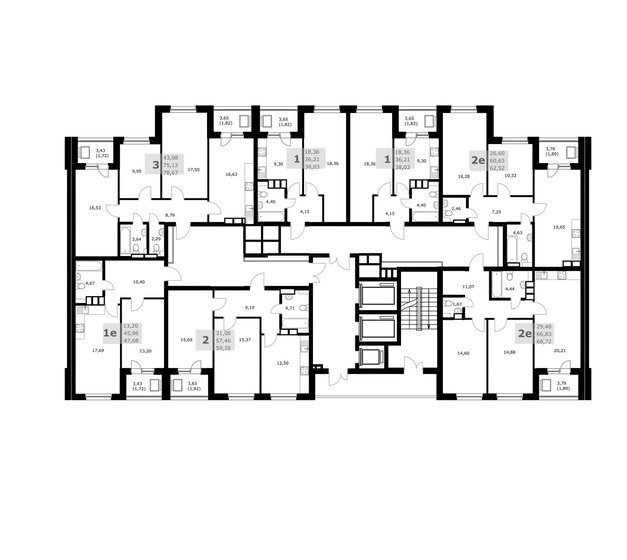 52,4 м², 2-комнатная квартира 5 600 000 ₽ - изображение 93