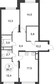 85,6 м², 3-комнатная квартира 22 800 000 ₽ - изображение 50