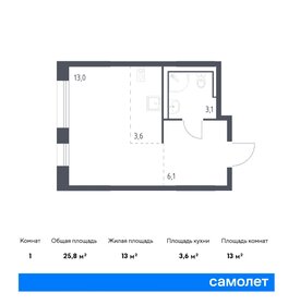 25,6 м², квартира-студия 7 290 000 ₽ - изображение 6