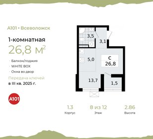 26,7 м², квартира-студия 4 711 700 ₽ - изображение 8