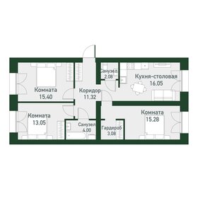 Квартира 82,8 м², 3-комнатная - изображение 1