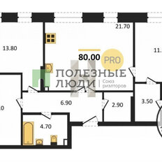 Квартира 80,1 м², 3-комнатная - изображение 2