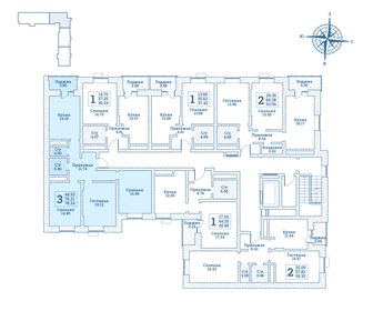 79,7 м², 3-комнатная квартира 8 532 180 ₽ - изображение 34