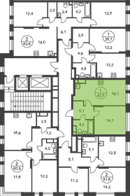 44,4 м², 1-комнатная квартира 12 276 449 ₽ - изображение 21