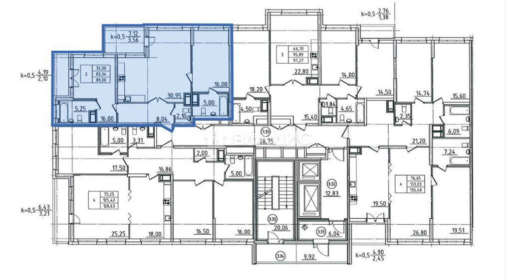 89 м², 3-комнатная квартира 16 970 000 ₽ - изображение 1