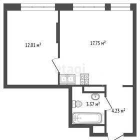 Квартира 37,4 м², 1-комнатная - изображение 1