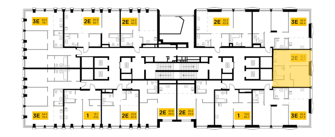 45 м², 2-комнатная квартира 13 400 000 ₽ - изображение 112