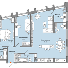 Квартира 100 м², 3-комнатная - изображение 2