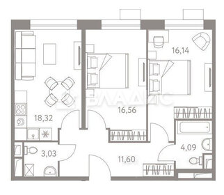 81,1 м², 3-комнатная квартира 32 595 986 ₽ - изображение 41