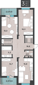 143 м², 4-комнатная квартира 15 550 000 ₽ - изображение 90