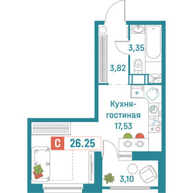 24,8 м², квартира-студия 5 000 000 ₽ - изображение 6