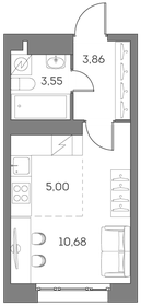 21 м², квартира-студия 9 800 000 ₽ - изображение 97