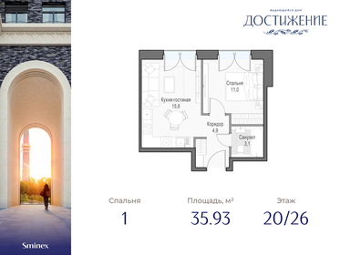 35 м², квартира-студия 19 500 000 ₽ - изображение 1