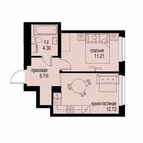 33,7 м², 1-комнатная квартира 4 400 000 ₽ - изображение 57