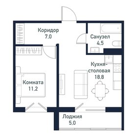40,9 м², 1-комнатная квартира 5 117 500 ₽ - изображение 9