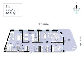 132,4 м², 3-комнатная квартира 97 677 344 ₽ - изображение 26