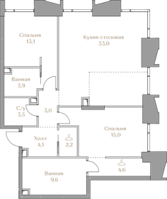 107 м², 2-комнатная квартира 160 500 000 ₽ - изображение 148