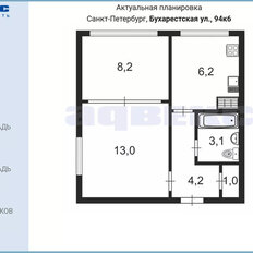 Квартира 35,7 м², 2-комнатная - изображение 2