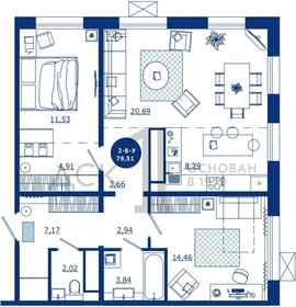 73,5 м², 2-комнатная квартира 12 300 000 ₽ - изображение 75