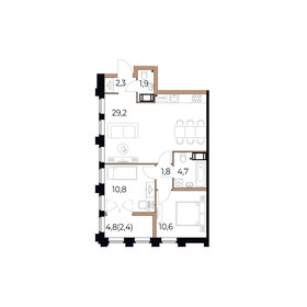 56,6 м², 2-комнатная квартира 9 905 000 ₽ - изображение 36