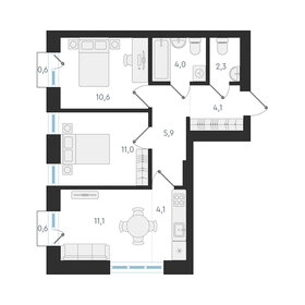 69,2 м², 3-комнатная квартира 8 800 000 ₽ - изображение 95