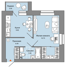 45,6 м², 1-комнатная квартира 5 900 000 ₽ - изображение 48
