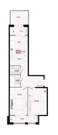 Квартира 63,4 м², 3-комнатная - изображение 1