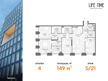 126 м², 5-комнатная квартира 120 000 000 ₽ - изображение 83